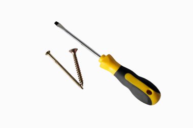 Nails and screwdriver clipart