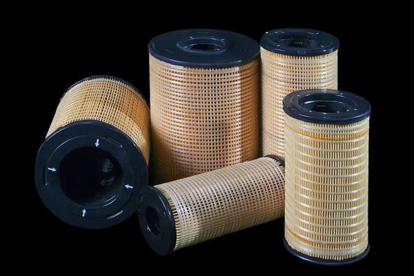 Brand new automotive oil filter cartridges — Stock Photo, Image