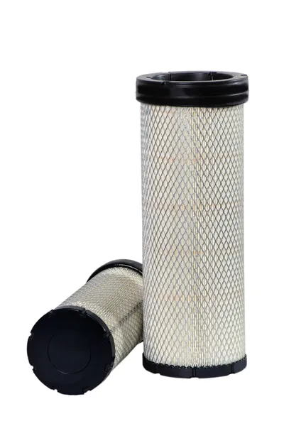 Brand new automotive oil filter cartridge on white background — Stock Photo, Image