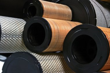 Brand new automotive oil filter cartridge clipart