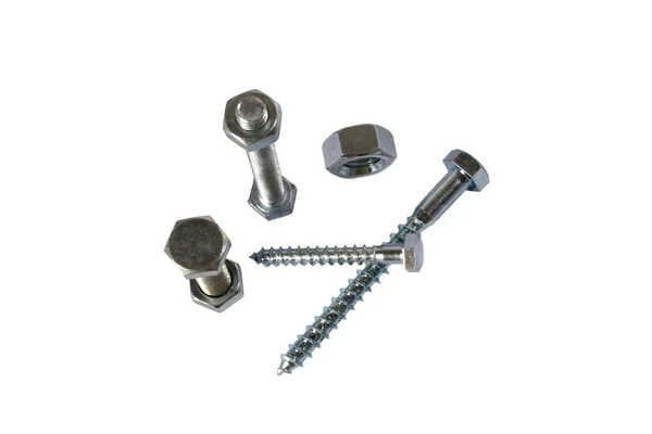 Assorted screws nuts and bolts — Stock Photo, Image