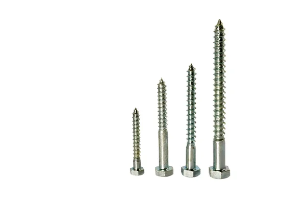Stainless steel bolts — Stock Photo, Image