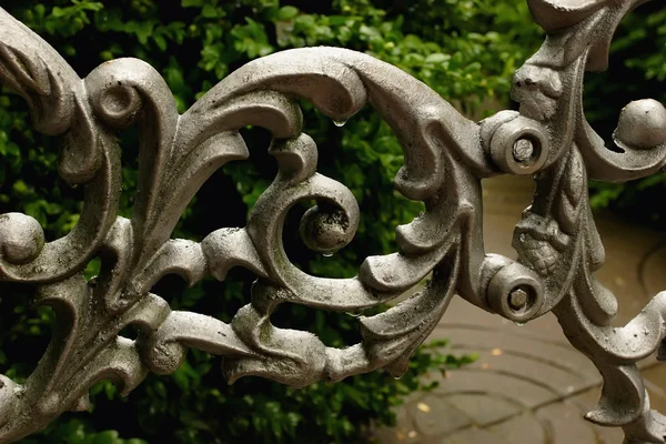 Ornate iron fence — Stock Photo, Image