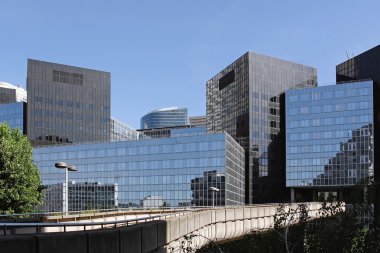 iş merkezleri la defense, paris, Fransa, Batı'nın modern binalar.