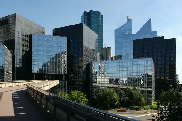 Modern buildings in the business district of La Defense to the west of Paris, France. — Stock Photo, Image