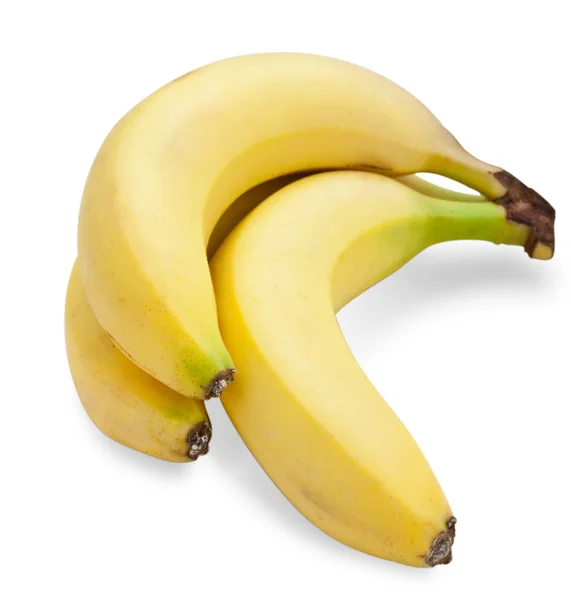 Bananen (mit Schneideweg) Stockfoto
