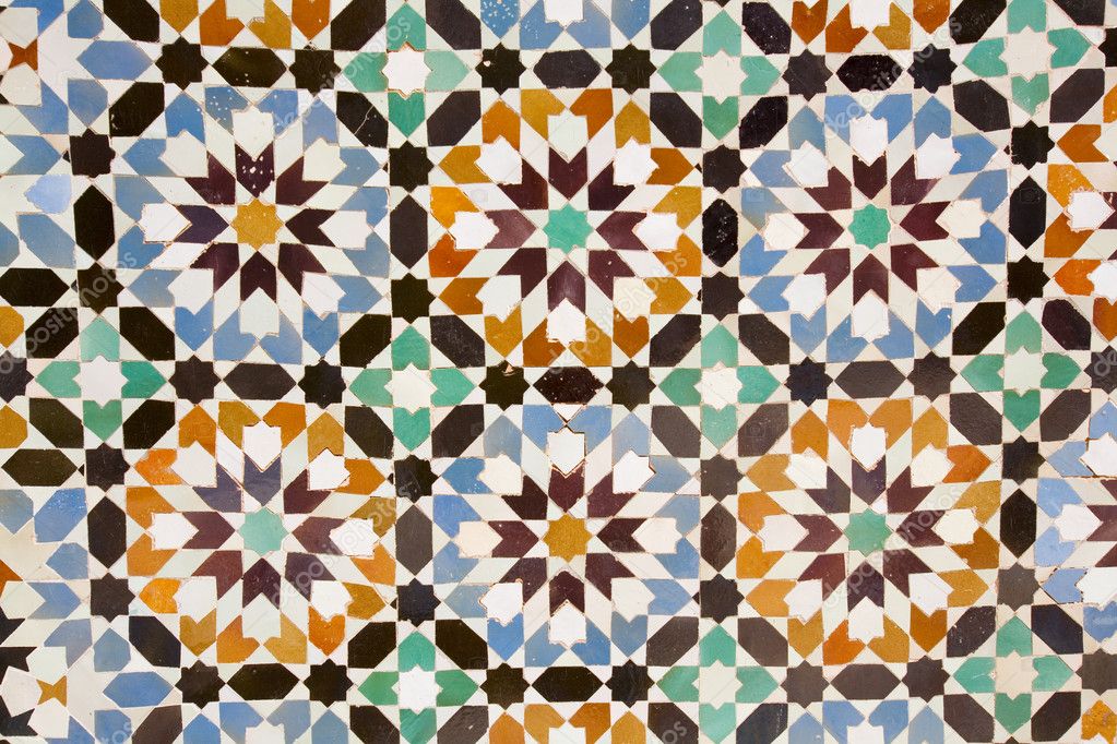 Arab mosaic background