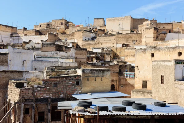 stock image Rooftop scene in Fez, Morocco