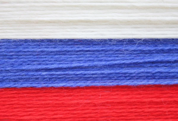 The Russian flag White blue and red — Stock Photo, Image
