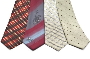 Men's fashion ties clipart