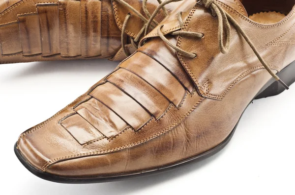 Sapatos masculinos castanhos — Fotografia de Stock