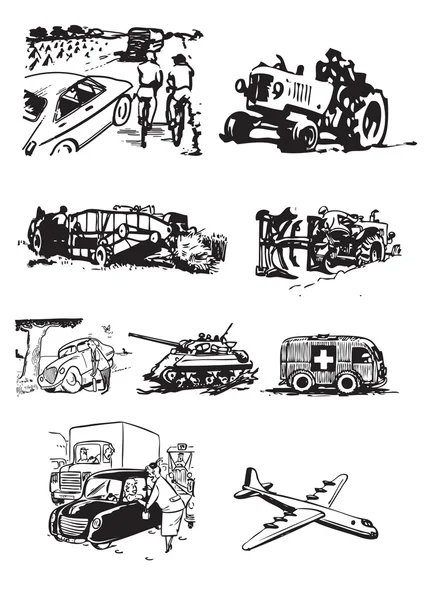 Урожай автомобілів Ліцензійні Стокові Ілюстрації