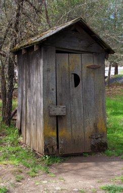 Old outhouse clipart