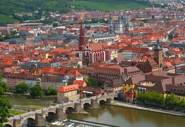 Miasta Würzburg w Bawarii, Niemcy — Zdjęcie stockowe