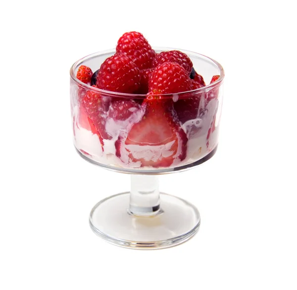 Berry dessert. Isolated. — Stock Photo, Image