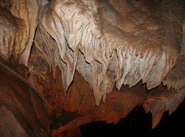 Stalactites in cave — Stock Photo, Image