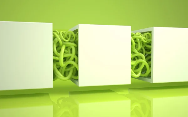 Grønn pasta – stockfoto