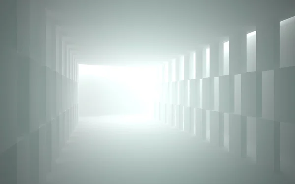 Rummet med belysning och väggarna i hålet — Stockfoto