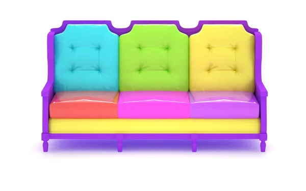 色の古典的なソファー — ストック写真
