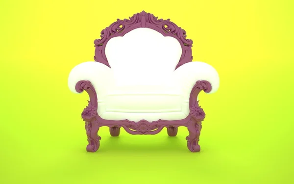 モダンな白い椅子のフレーム — ストック写真