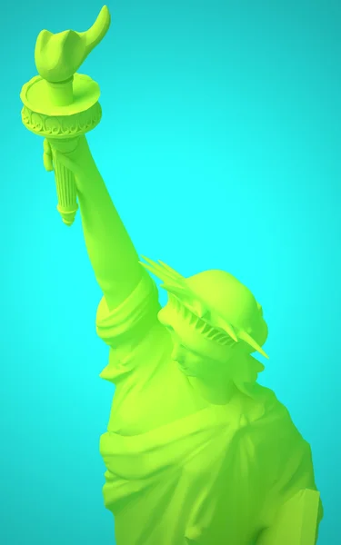 Green Statue of Liberty — Stock Photo, Image
