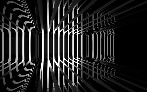 Řez ve světle lesklé černé místnosti — Stock fotografie