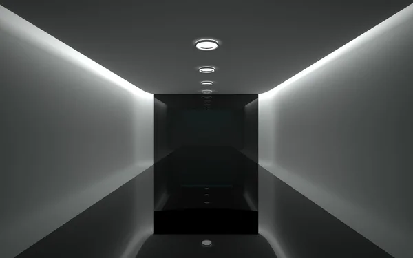 Черный стеклянный подиум — стоковое фото