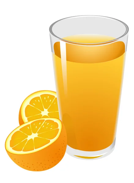 Sumo de laranja — Vetor de Stock