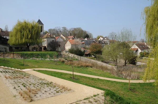 法国的 oinville sur montcient 村 — 图库照片