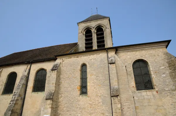 Francie, kostel oinville sur montcient — Stock fotografie