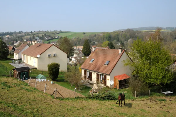 Francia, el pueblo de Oinville sur Montcient —  Fotos de Stock