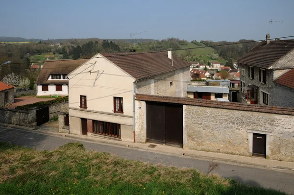 法国的 oinville sur montcient 村 — 图库照片