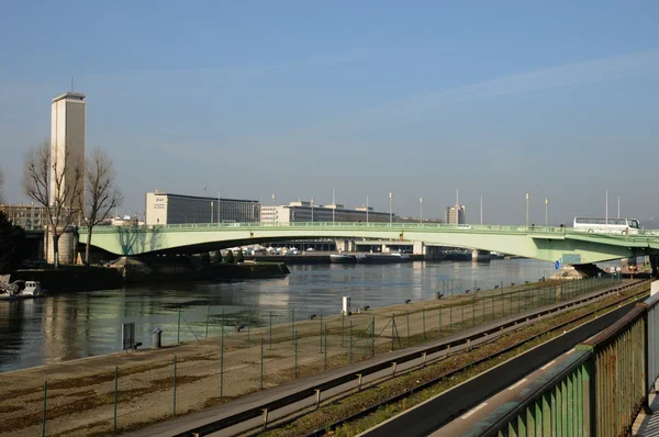 Frankreich, die moderne corneille bridge in rouen — Stockfoto