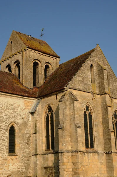 Ile de france, seraincourt eski kilise — Stok fotoğraf