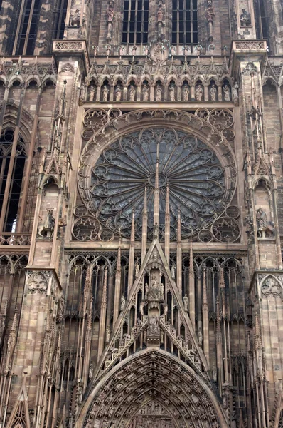 Francia, cattedrale di Strasburgo in Alsazia — Foto Stock