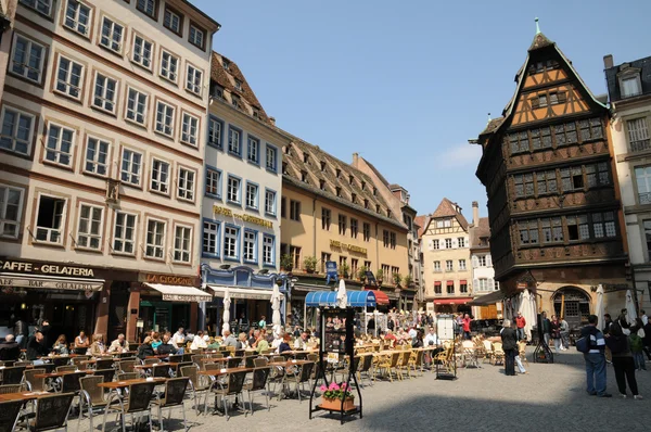 La Place de la Cathedrale в Штрасбурге — стоковое фото