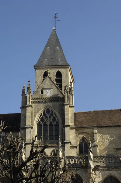 Franciaország, az egyház Triel Saint Martin — Stock Fotó