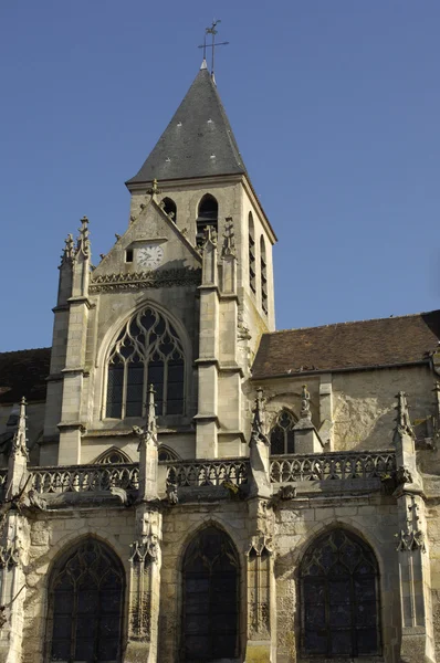 França, a igreja São Martinho de Triel — Fotografia de Stock