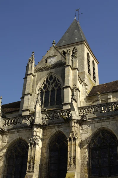 France, the church Saint Martin of Triel — Stock Photo, Image