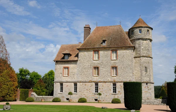 França, o castelo de Vascoeuil na Normandia — Fotografia de Stock