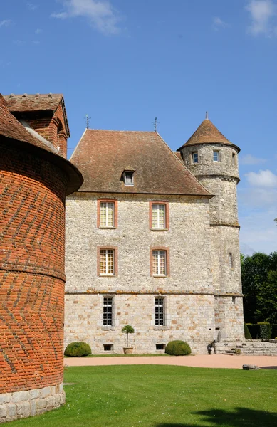 Francia, el castillo de Vascoeuil en Normandía — Foto de Stock
