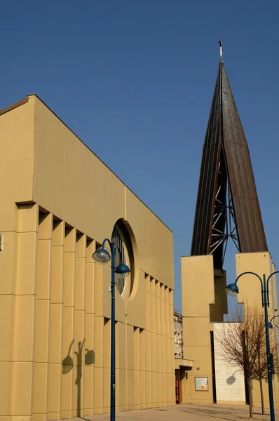 stock image Val d Oise, Sainte Claire church in Vaureal