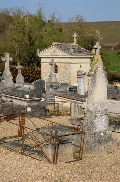 Il cimitero di Condecourt in Val d'Oise — Foto Stock