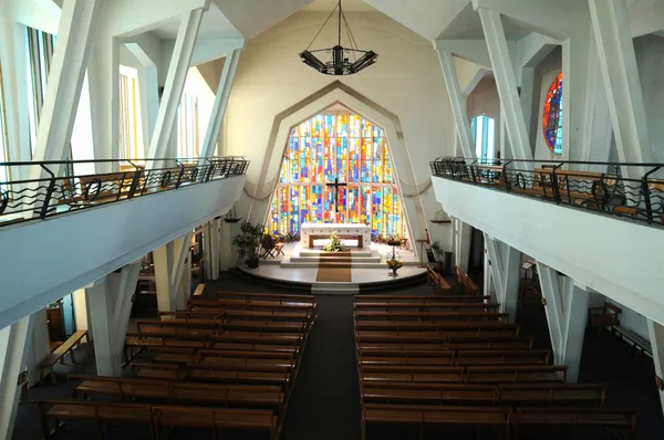 Frankrike, den moderna kyrkan av cap ferret — Stockfoto