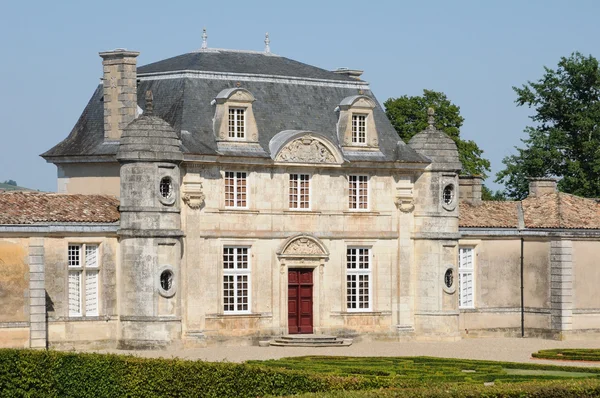 Frankrike, klassisk slottet av malle i gironde — Stockfoto