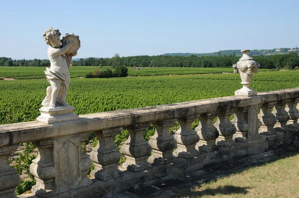 França, o castelo clássico de Malle em Gironde — Fotografia de Stock