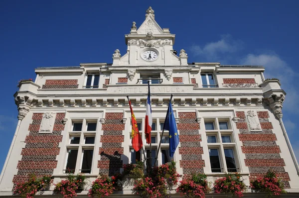 stock image France, the historical city hall of Villers ur Mer