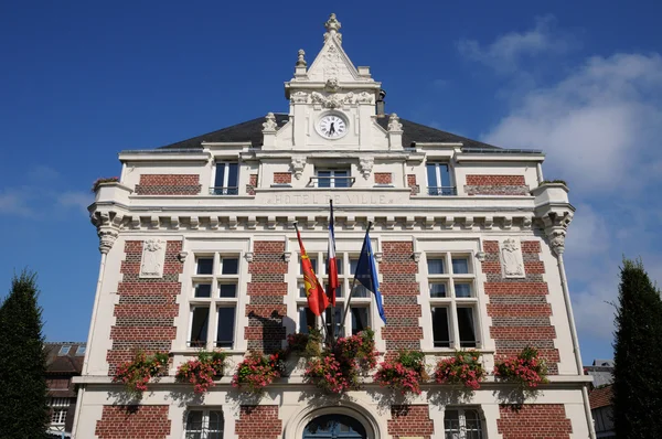 Francia, el histórico ayuntamiento de Villers ur Mer — Foto de Stock