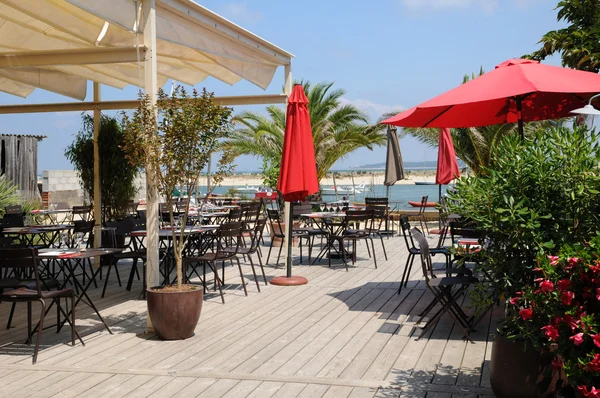 stock image France, a traditional oyster restaurant in Cap Ferret