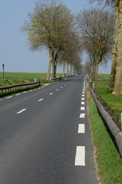 stock image Country road in Val d Oise